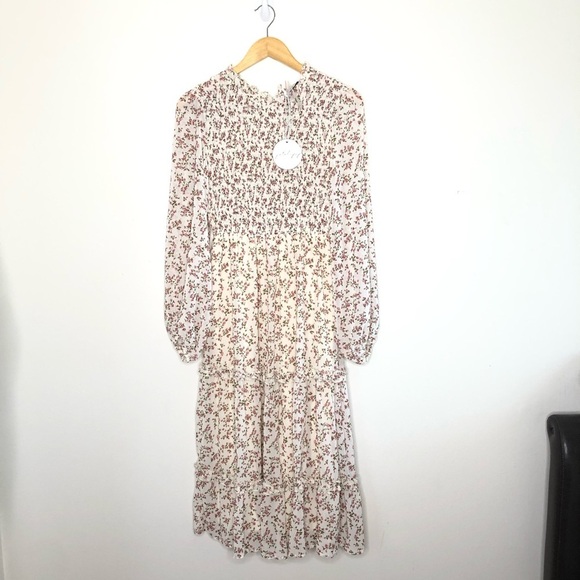 NWT Petal & Pup Valente Floral Tiered Midi Dress 4 - Picture 2 of 9